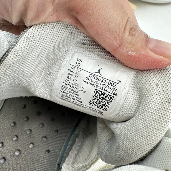 Nike Jumpman Two Trey Women Size 10 DR9631 002 Medium Grey White Training Shoes - Picture 9 of 9